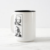 AI Präsidenten Gaming Joe Biden Donald Trump Funny Zweifarbige Tasse (Vorderseite Links)