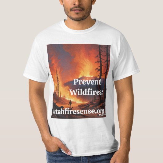 AI Prevent Wildfire T - Shirt (Vorderseite)