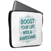 AI Productivity Sleeve – Boost Your Tech Awesome (Vorne Rechts)