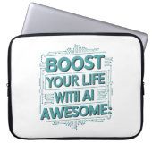 AI Productivity Sleeve – Boost Your Tech Awesome (Vorderseite)