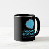AI Prompt Engineer Kaffeetasse – Lustige Tech (VorderseiteRechts)
