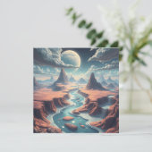 AI Prompt und Artwork | Ätherische Surreale Welt (Stehend Vorderseite)