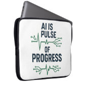 "AI Pulse Neoprene Sleeve | Tech Progress (Vorne Rechts)