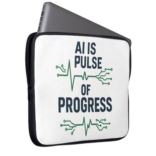 "AI Pulse Neoprene Sleeve | Tech Progress (Vorne Rechts)