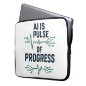 "AI Pulse Neoprene Sleeve | Tech Progress (Vorderseite Links)