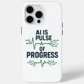 AI Pulse of Progress iPhone Case | Tech Evolution (Rückseite)