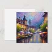 AI Rainy Day Feiertagskarte (Vorne/Hinten)