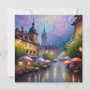 AI Rainy Day Feiertagskarte
