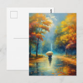 AI Rainy Day Postkarte (Vorne/Hinten)
