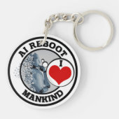 AI REBOOT - I LIEBE MANKIND SCHLÜSSELANHÄNGER (Rückseite)