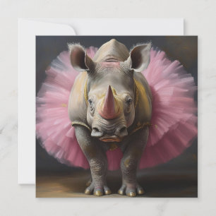 AI Rhino Ballet Feiertagskarte
