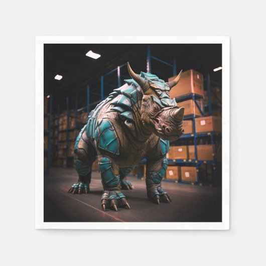 Ai Rhino Serviette (Vorderseite)