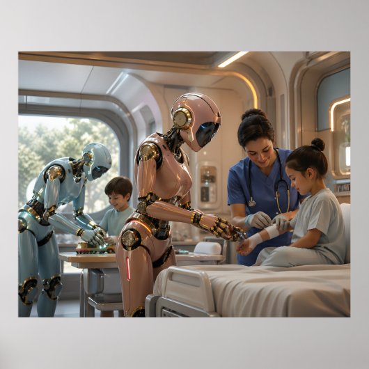 AI Robot Care Pediatric Recovery  Poster (Vorne)