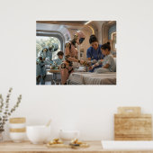 AI Robot Care Pediatric Recovery  Poster (Küche)