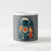 AI & Robot Characters – Futuristic Design Collecti Jumbo-Tasse (Vorderseite)