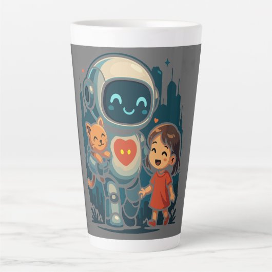 AI & Robot Characters – Futuristic Design Collecti Milchtasse (Vorderseite)