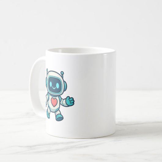 AI & Robot Characters Kaffeetasse (Vorderseite Links)