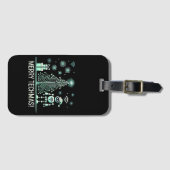 AI Robot mit Tech Christmas Tree - Merry Techmas Gepäckanhänger (Vorderseite (Horizontal))