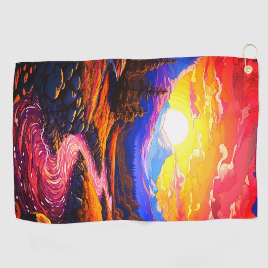 Ai Scenery Golfhandtuch (Horizontal)