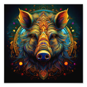 AI-Schwein Fotodruck