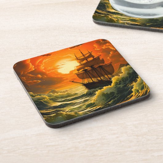 Ai Ship Getränkeuntersetzer (Linke Seite)