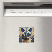 AI Siamese Cat Magnet (In Situ (Geschirrspüler))