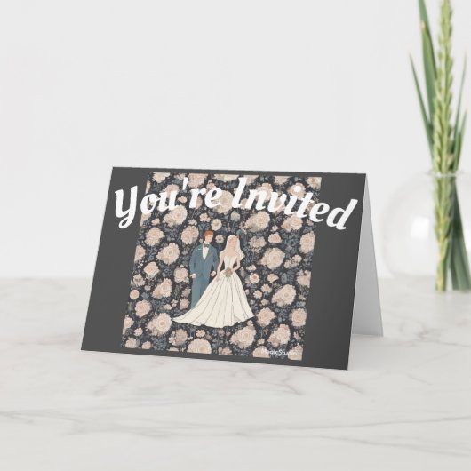 AI, Sie sind eingeladen, Hochzeiten einzuladen Einladung (Vorderseite)