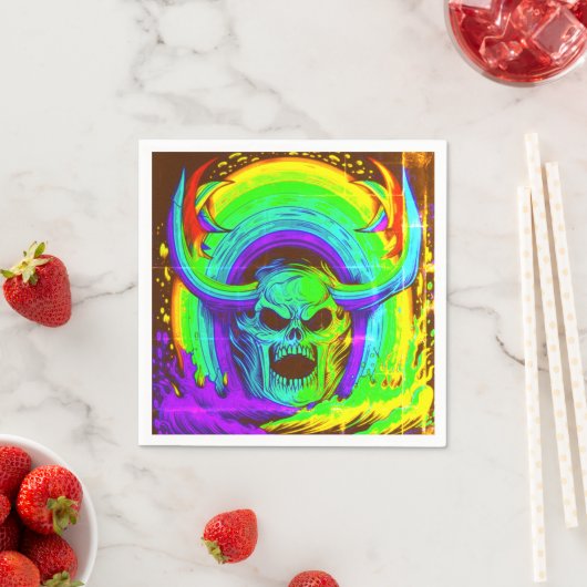 Ai Skull Art Serviette (Beispiel)