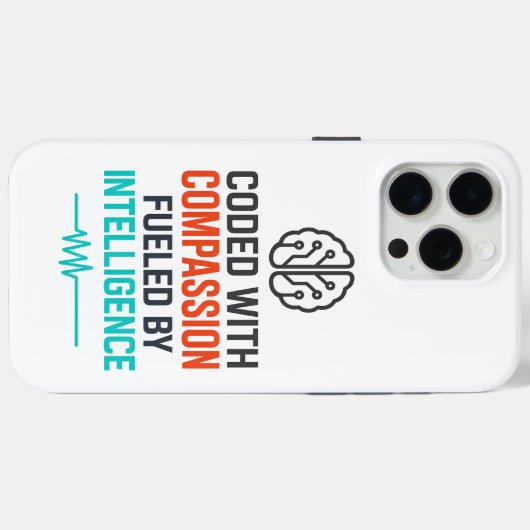 AI-Slogan - Codiert mit Mitgefühl Case-Mate iPhone Hülle (Rückseite (Horizontal))