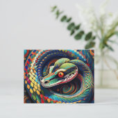 AI Snake Postkarte (Stehend Vorderseite)