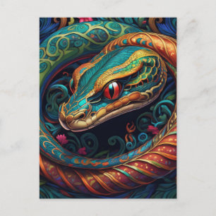 AI Snake Postkarte