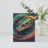 AI Snake Postkarte (Stehend Vorderseite)