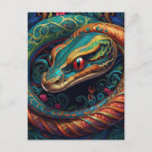 AI Snake Postkarte (Vorderseite)