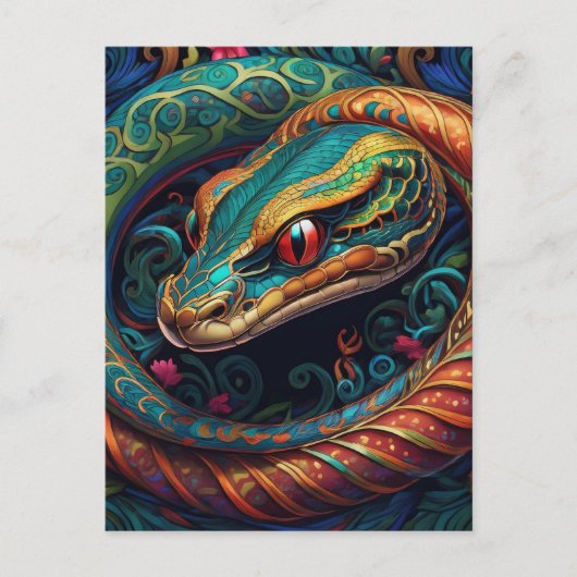 AI Snake Postkarte (Vorderseite)