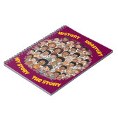 AI Spiral Story Notebook oder Journal Notizblock (Linke Seite)