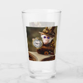 AI Steampunk Affe sci fi Glass Cup Glas (Rückseite)