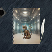 AI Steampunk Cat Notizblock