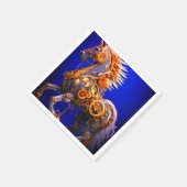Ai Steampunk Horse Serviette (Ecke)