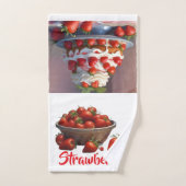 AI Strawberries Hand/Kitchen Towel Handtuch (Handtuch)