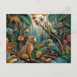 AI String Art Postkarte