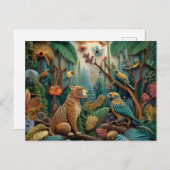 AI String Art Postkarte (Vorne/Hinten)