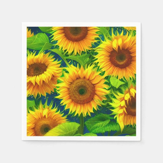 Ai Sunflowers Serviette (Vorderseite)
