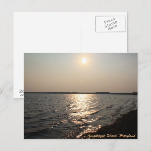 AI Sunset Postcard Postkarte (Vorne/Hinten)