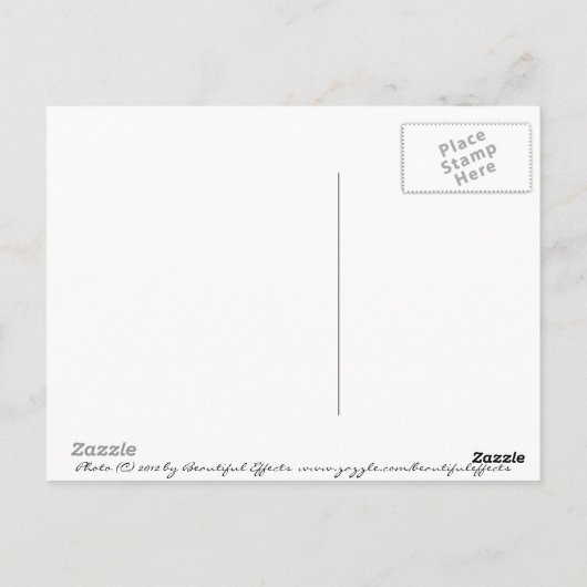 AI Sunset Postcard Postkarte (Rückseite)