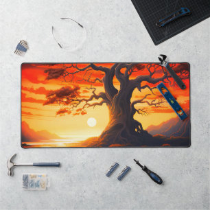 Ai Sunset Schreibtischunterlage