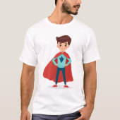 AI Superhero Boy T-Shirt (Vorderseite)