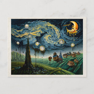 AI Surrealismus Dreamcore Remix Landschaft Fine Ar Postkarte