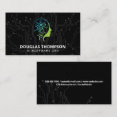 AI-Tech-Logo | Schalttafel Visitenkarte (Vorne/Hinten)