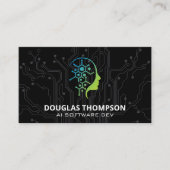 AI-Tech-Logo | Schalttafel Visitenkarte (Vorderseite)