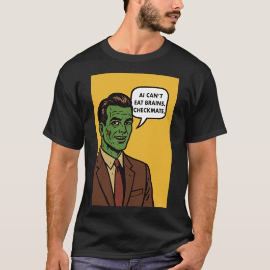 AI-Tech-Popkultur-Zombie T-Shirt (Vorderseite)